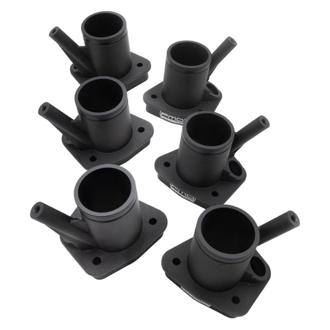 PMO Aluminum Intake Manifold Stacks – Set of 6 for Porsche 993 w/ OE Gaskets