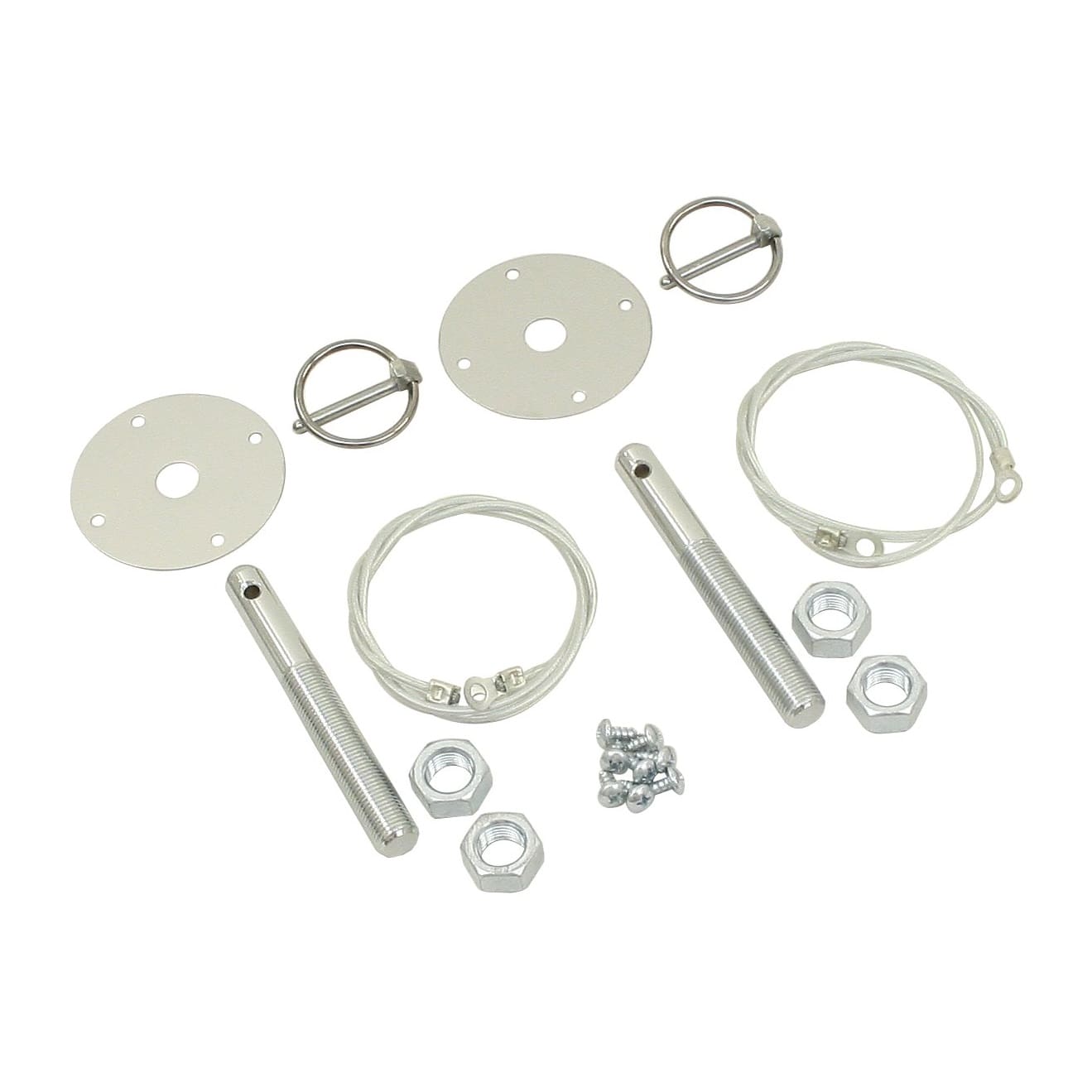 Baja Hood Pin Kit w/ Lanyards, Pair