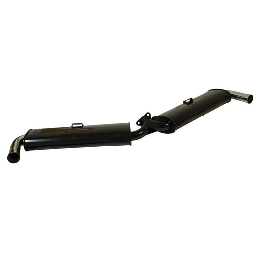 Dual Quiet Muffler Black w/ Chrome Tip