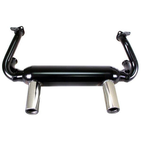 Empi Tip Exhaust System Type 1 & Ghia, 1300-1600cc, 66-73  Black with Chrome Tips - AA Performance Products