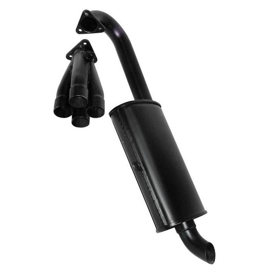 Turbo Muffler Kit, 1 1/2", Black - Fits P/N: 3455/3458 - AA Performance Products