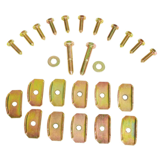 Bolts and Pan Washers for one pan half, Set