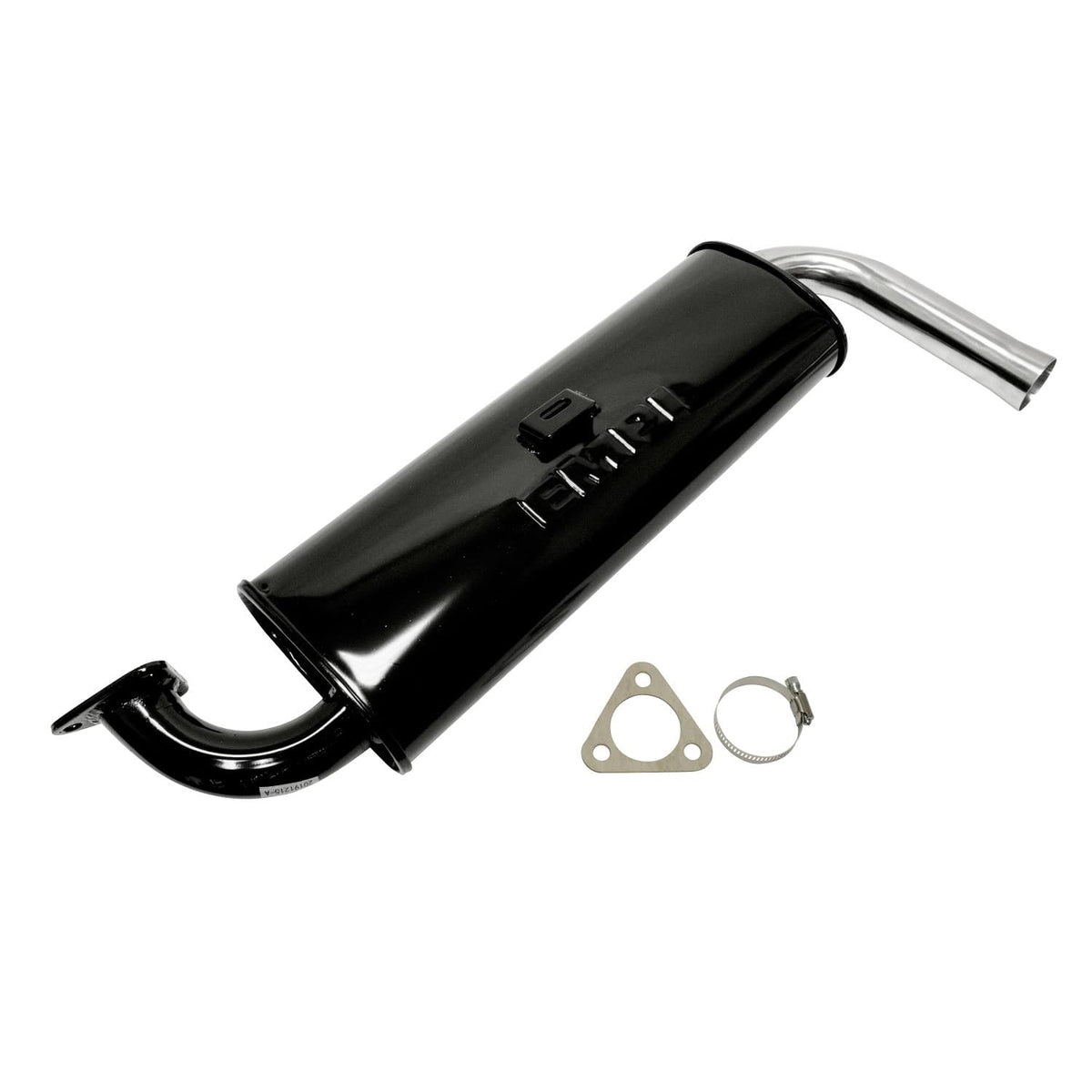 Single Quiet Black with Chrome Tip - Type 1 & Ghia, 66-73