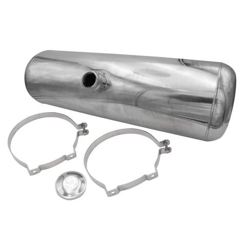 Polished Stainless Steel Gas Tank Kits - 8" Diameter