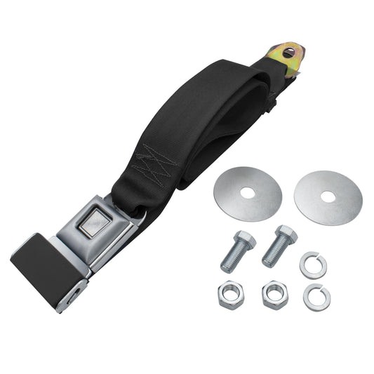 2 Point Lap Seat Belt With Push Button Latch w/ Hardware, Universal 72", Each