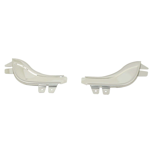 Fender Guards, Front, Stainless Steel, Type 1, Pair, w/ Plastic Trim