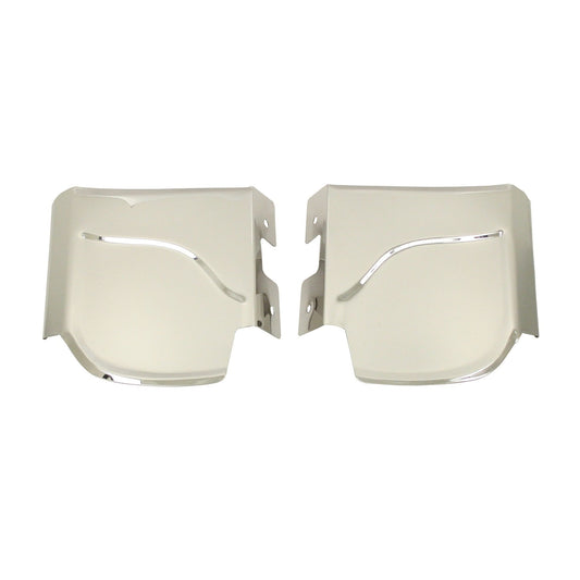 Fender Guards, Rear, Stainless Steel, Type 1, Pair, w/ Plastic Trim