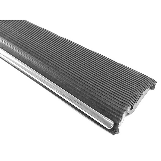 Billet Look Running Brd., Black Satin, Polished Edge, Vintage Style, Pr. - AA Performance Products
