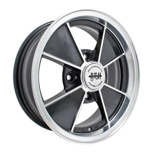 Empi BRM 9734 Gloss Black w/ Polished Lip & Spoke Edges 4.5x15"