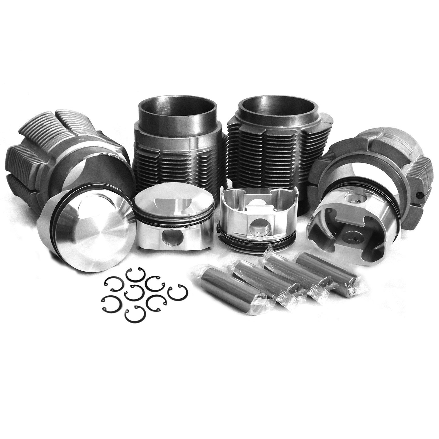 83.5mm Porsche 356/912 Big Bore Kit w/ Biral Cylinders & JE Forged Pistons "Low Comp" - AA Performance Products