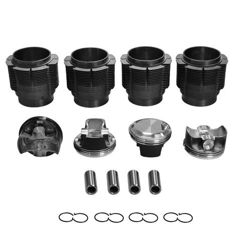 Porsche 356 Big Bore Kit 86mm CP Forged Piston 9.5:1 Biral Cylinders - AA Performance Products
