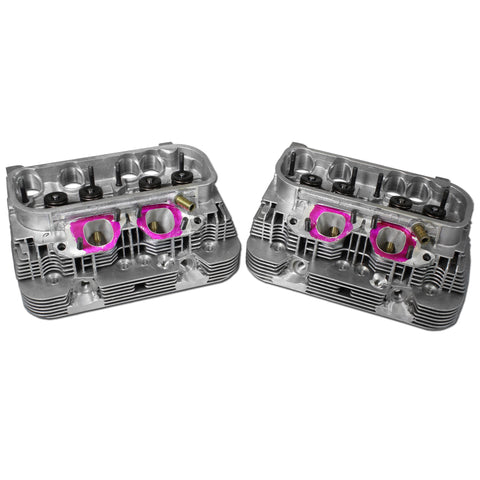 Set of AA Type 4 Heads 48 by 38 Valves, Square Port, Dual High-Rev, Stage 2 P&P - AA Performance Products