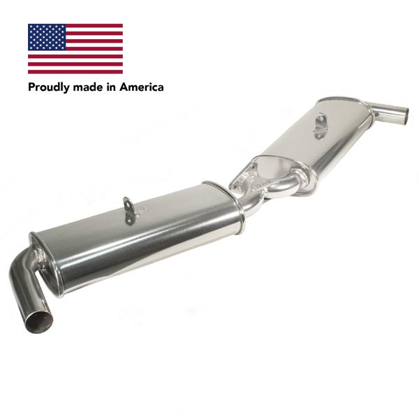 Tri Mil, Dual Quiet-Pak, Fits Standard Header for Bug, Ceramic Coated - AA Performance Products