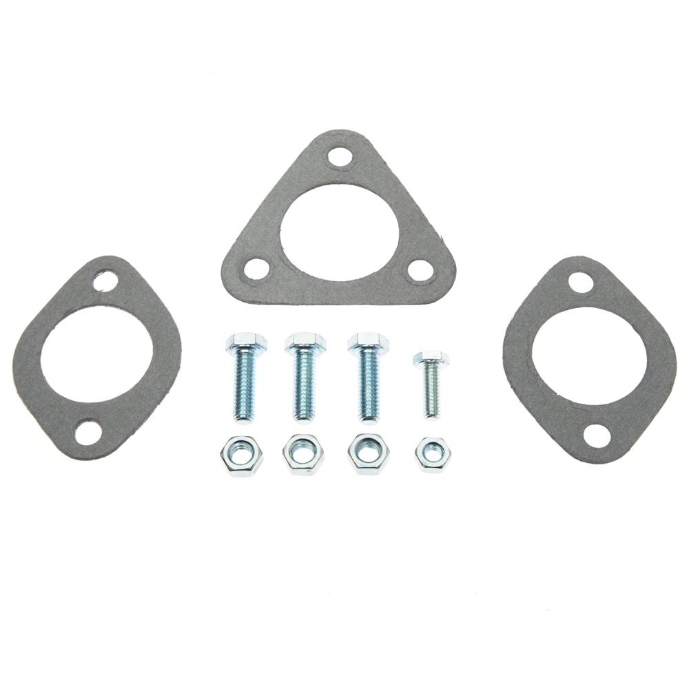 Tri Mil Exhaust, Single Quiet-Pak, Raw, Type-3 - AA Performance Products