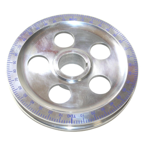 Polished Degree Wheel Pulley, with Holes