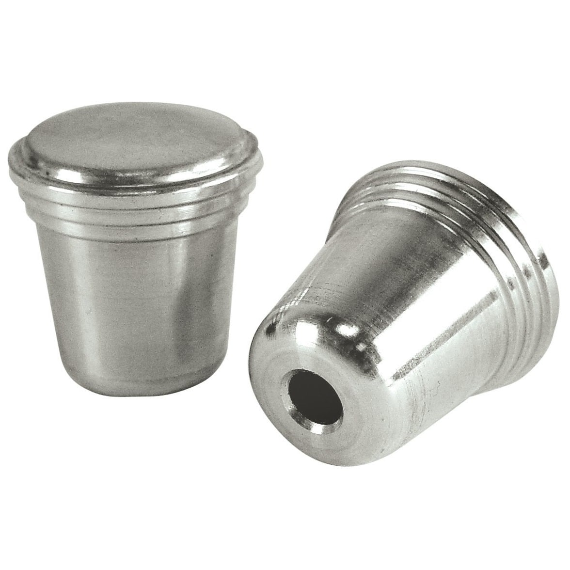 Billet Radio Knobs, Push-on, Pair