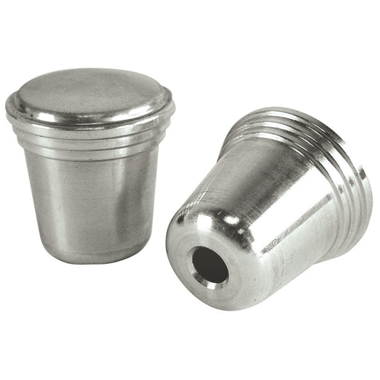 Billet Radio Knobs, Push-on, Pair
