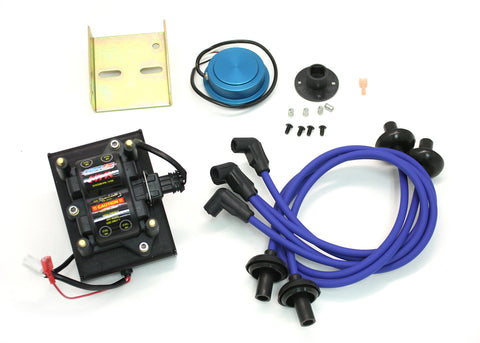 CompuFire Distributorless Ignition System for Bosch 009 Distributor with Blue Wires - AA Performance Products