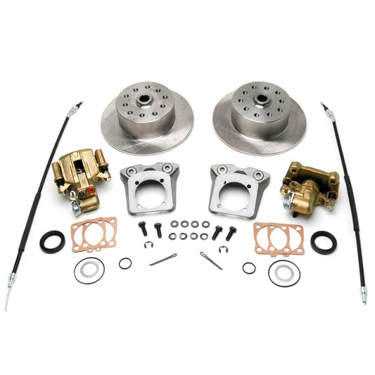 Disc Brake Kit, Rear, e-Brake, 5-Lug (Dual Pattern - Chevy/Ford - 5x4-3/4, 5x4-1/2)