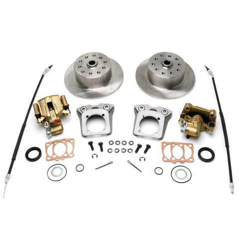 Disc Brake Kit, Rear, e-Brake, 5-Lug (Dual Pattern – Chevy/Ford – 5×4-3/4, 5×4-1/2)