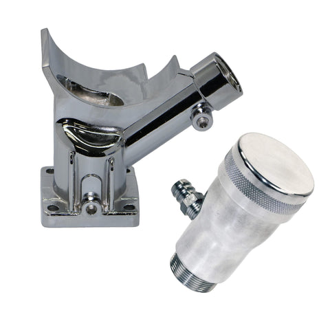 Standard Generator/Alternator Stand "Chrome" for 12 Volt with Billet Oil Filler - AA Performance Products