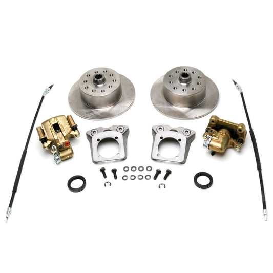 Disc Brake Kit, Rear, e-Brake, 5-Lug (Dual Pattern - Chevy/Ford - 5x4-3/4, 5x4-1/2)