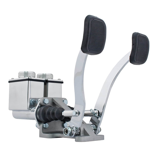 Dual Pedal Assembly, 3/4" Clutch - 7/8" Brake, fitting size is 1/8" NPT