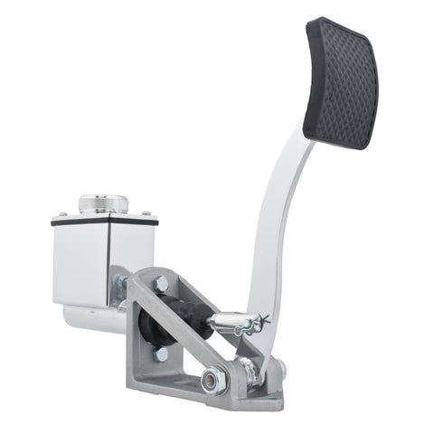 Single Pedal Assembly w/ Single Master Cylinder, 3/4" Brake/Clutch, fitting size is 1/8" NPT