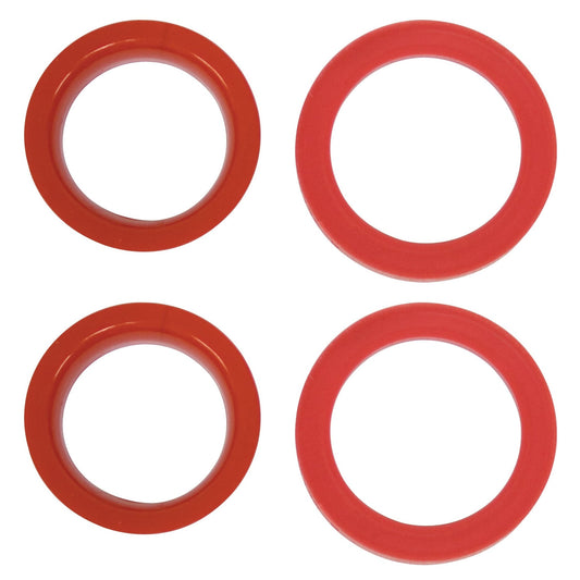 Urethane Axle Beam Tube Seals, Type 1 w/ Ball Joint, 4 pcs., 2 Small, 2 Large