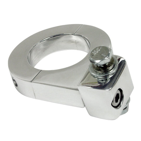 Polished Aluminum Universal Tach Mount Bracket For 1-1/2" Tubing