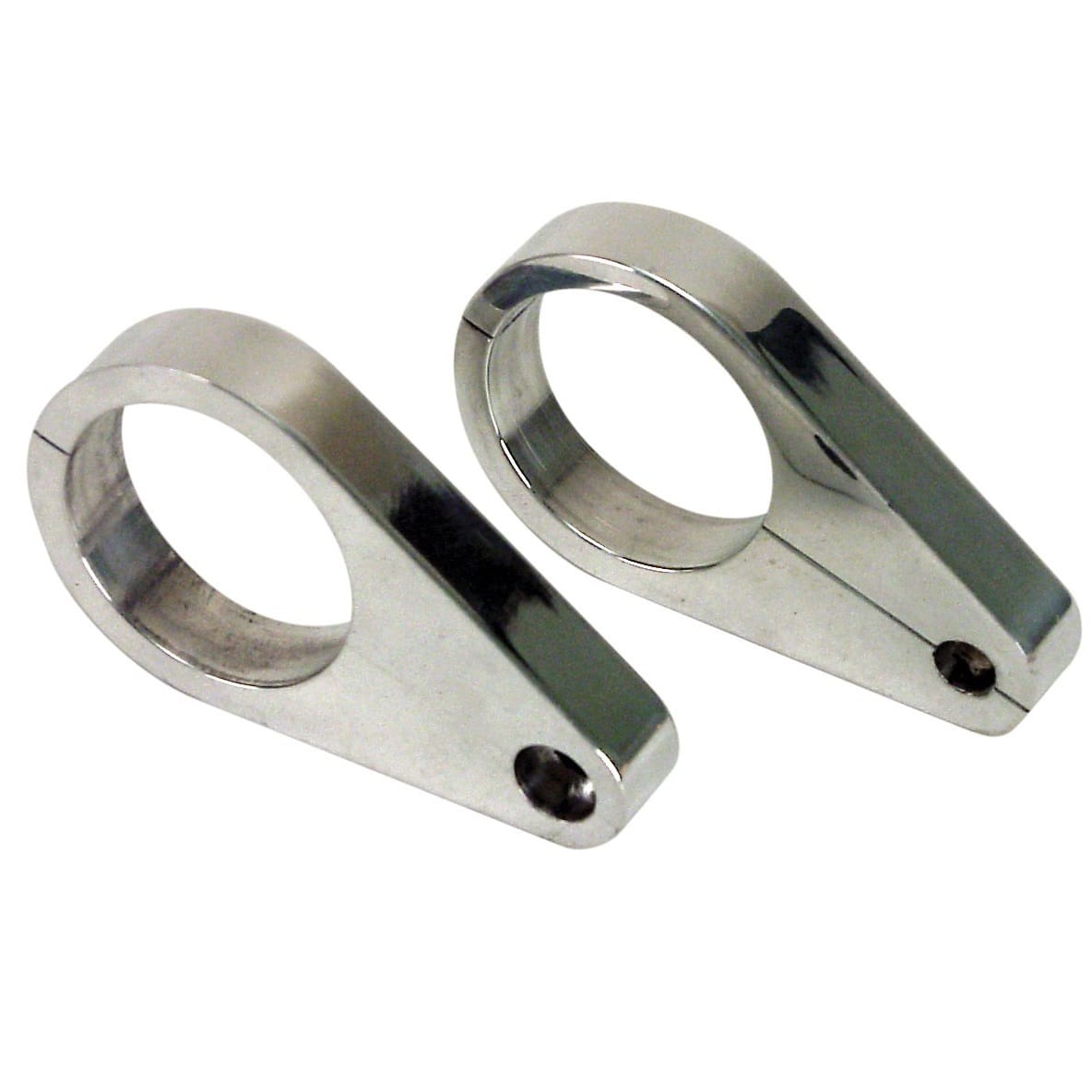 Aluminum Mirror Mount, Clamp on for 1-1/2" Tubing, Pair