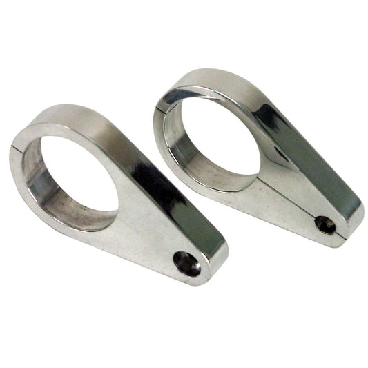 Aluminum Mirror Mount, Clamp on for 1-1/2" Tubing, Pair