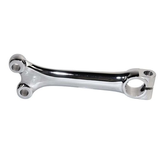 Steering Arm, Chrome, Large Shaft, Small Tie Rod End, 46-65, Each