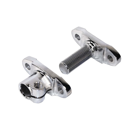 Stock Steering Coupler, Chrome, 2 pc. Set
