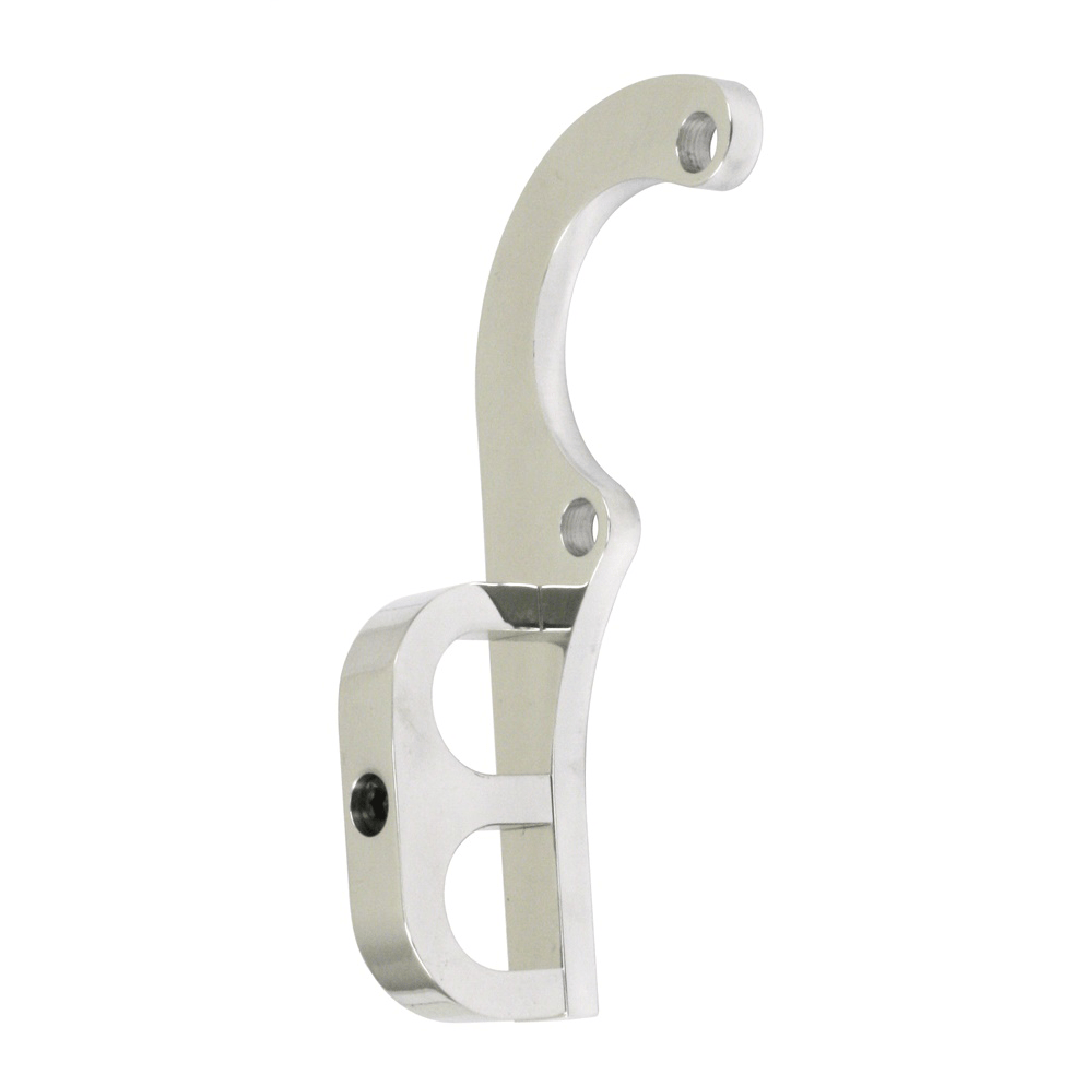 Billet F/F Oil Line Bracket - Polished, Each - AA Performance Products