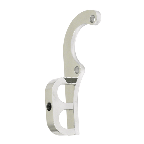 Billet F/F Oil Line Bracket – Polished, Each - AA Performance Products