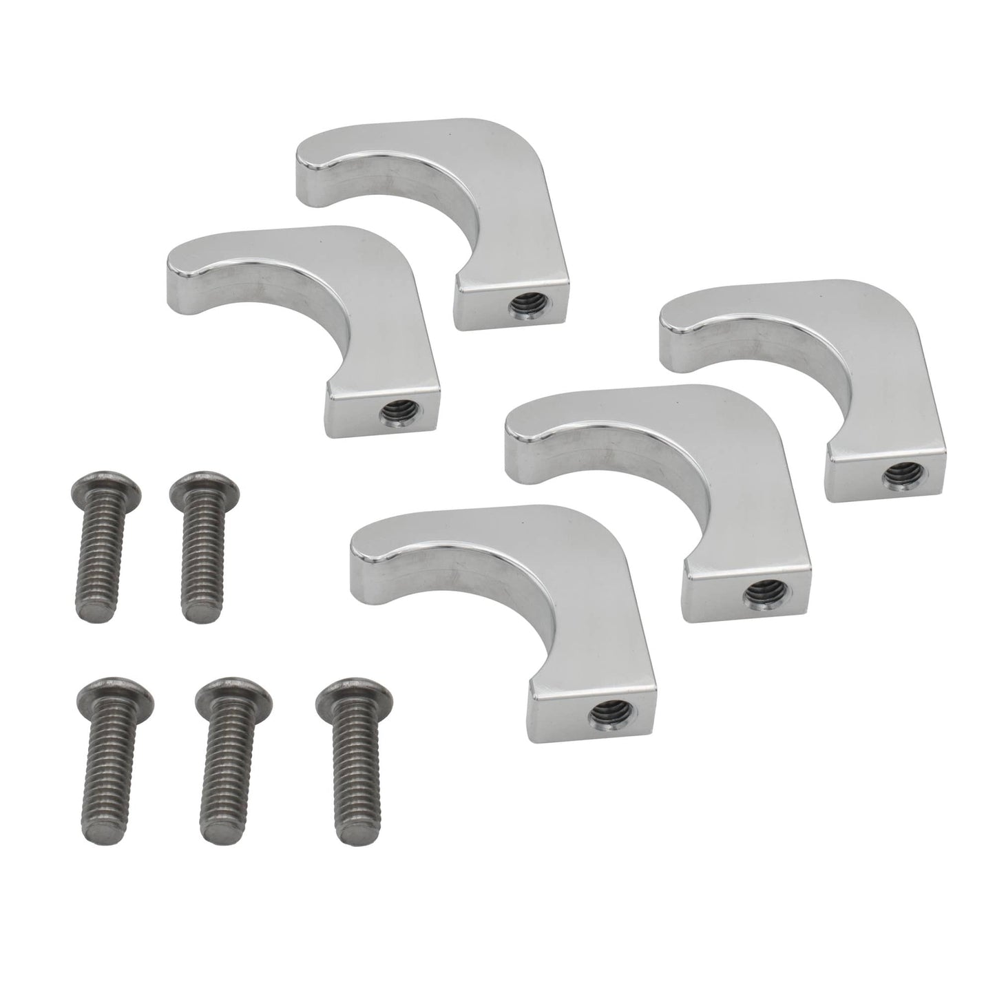 Billet J-Hook Support Bracket, 1-1/2", Set of 5