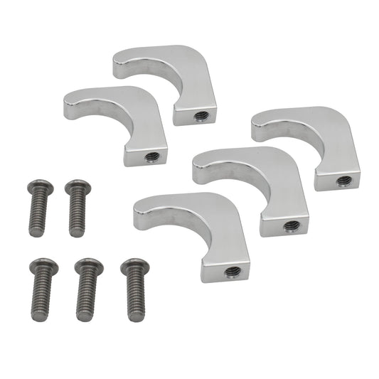 Billet J-Hook Support Bracket, 1-1/2", Set of 5