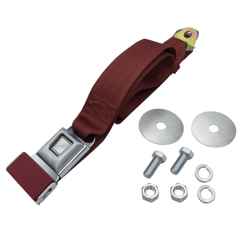2 Point Lap Seat Belt With Push Button Latch w/ Hardware, Universal 72", Each