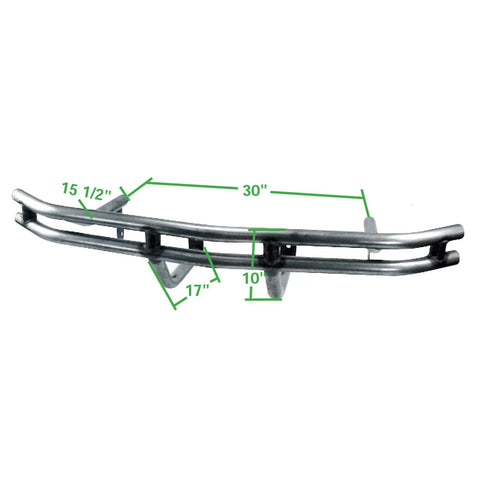 Double Tube Bumper, Front (Raw)