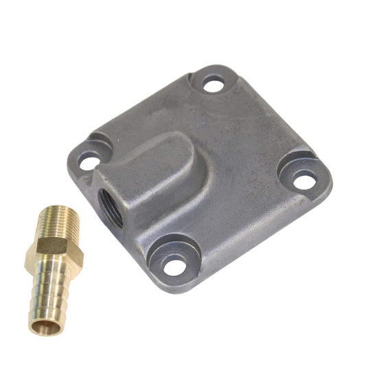 Oil Pump Cover w/Fitting, Steel