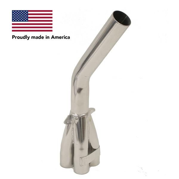 Tri Mil Collector, Bobcat, 1-5/8 Dia with 2in Dia Stinger, Ceramic Coated - AA Performance Products