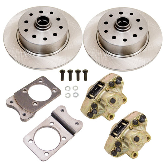 No Hassle Disc Brake Kit, Front, Fits Stock Drum Spindles, 5-Lug Dual Pattern - 5 x 4-3/4" & 5 x 4-1/2" (1971-79)