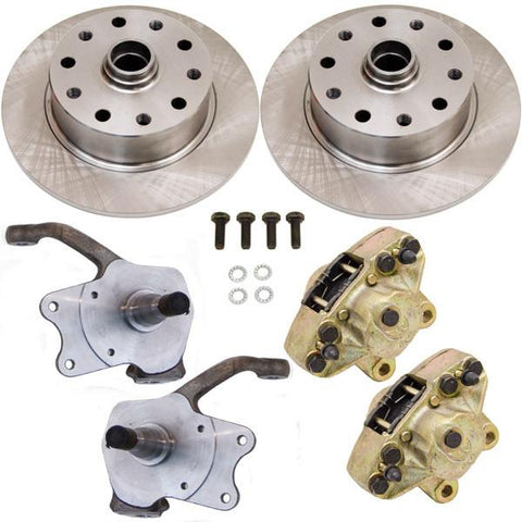 Disc Brake Kit, Front, Stock Disc Spindles, 5-Lug (Porsche/Bus Pattern – 5×130/5×112) - AA Performance Products