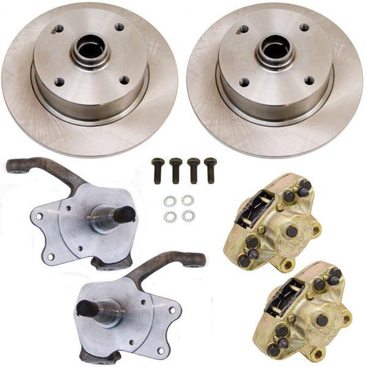 Disc Brake Kit, Front, Stock Disc Spindles, 4-Lug (VW Pattern - 4x130) - AA Performance Products