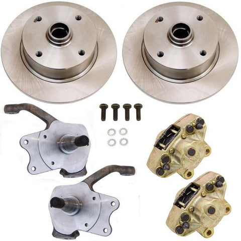 Disc Brake Kit, Front, Stock Disc Spindles, 4-Lug (VW Pattern – 4×130) - AA Performance Products