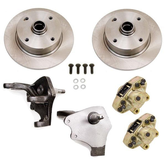 Disc Brake Kit, Front, Dropped Spindles, 4-Lug (VW Pattern - 4x130) - AA Performance Products