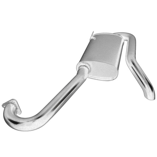 Hideaway Muffler - Fits P/N: 3699 & 7320, with J-Tubes Ceramic Coated - AA Performance Products