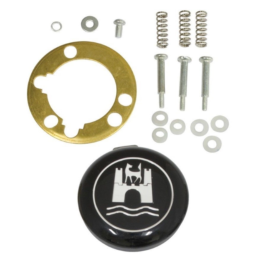 EMPI Complete Steering Wheel Kit, Silver / Grey