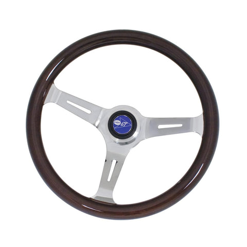 EMPI 380mm/31mm Grip Dark Classic Wood Steering Wheel